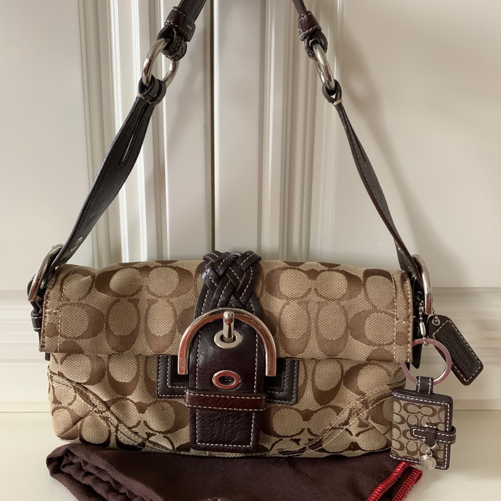 Coach 6280 Brown Soho Signature Bag Jacquad - Picture 9 of 9